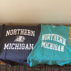 Northern Michigan university tshirt and tank top